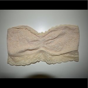 Size XS Tan Aerie Strapless Lace Bandeau!